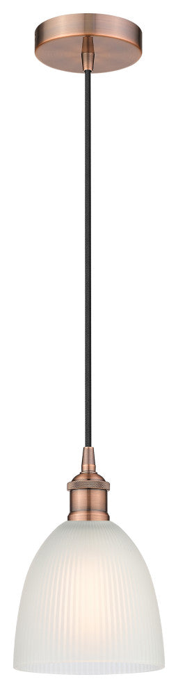 Innovations 616-1P-AC-G381 1-Light Mini Pendant, Antique Copper