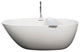 BE Bath 01 66x34x22, Matte, Brush Nickel Overflow, L