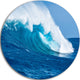 Sea Returns, Photo Seascape Large Disc Metal Wall Art, 23"