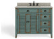 The Calusa Bathroom Vanity, Turquoise, 42", Single Sink, Freestanding