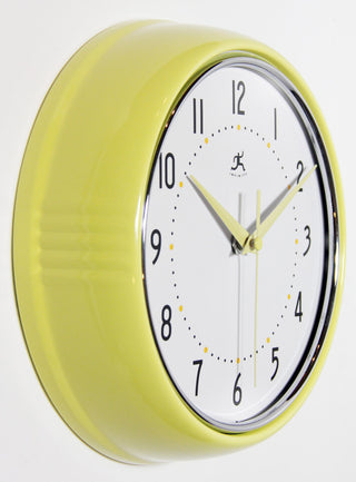 Infinity Instruments Retro Kitchen Vintage 50s Wall Clock, Aura