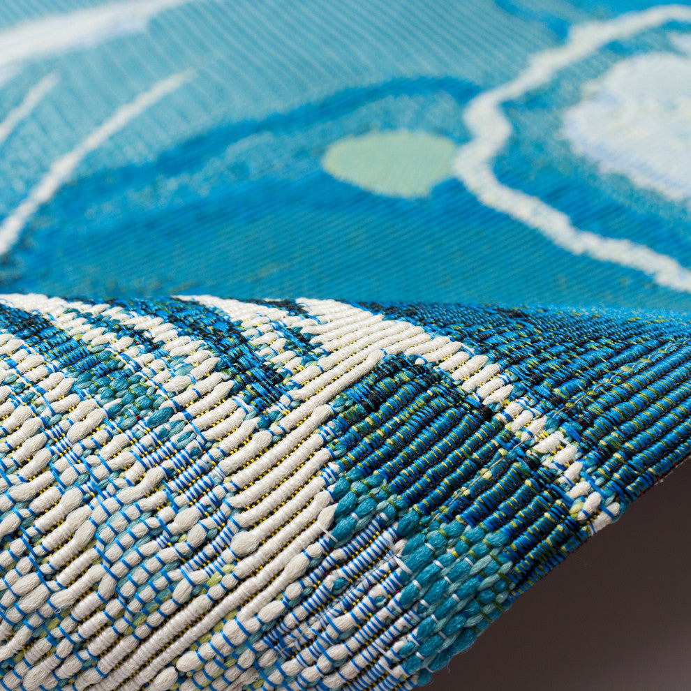 Marina Jelly Fish Indoor/Outdoor Rug Bloom 3'3"x4'11"