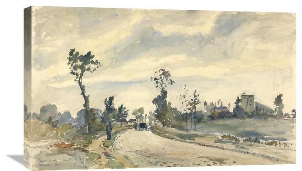 "Louveciennes, Route de Saint-Germain" Artwork, 30"x18"