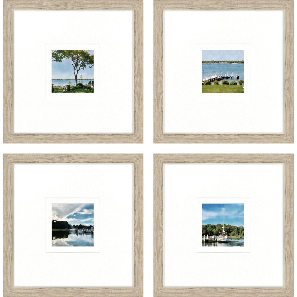 On the Water Framed Art, 4-Piece Set