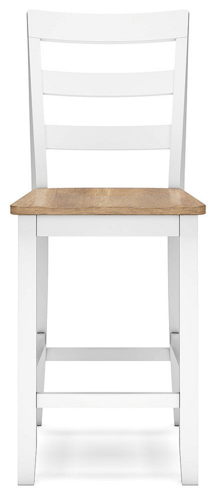 Gesthaven Natural/White Counter Height Barstool