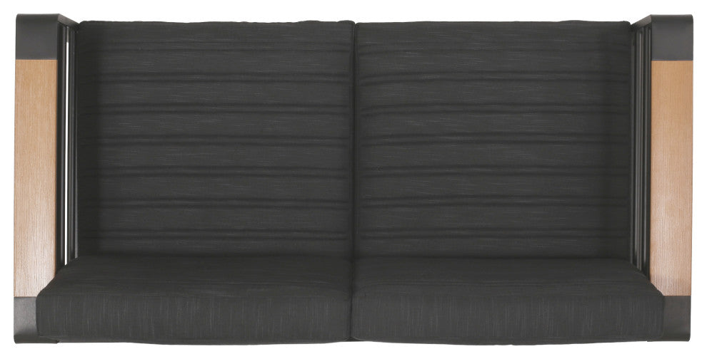 Neffs Outdoor Aluminum Loveseat with Water Resistant Cushions