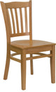 Flash Furniture Hercules Vertical Slat Back Restaurant Dining Chair