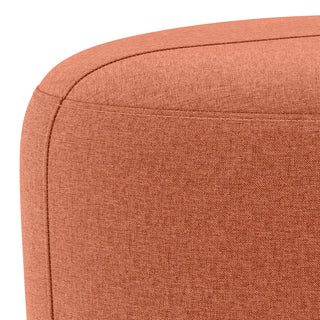 Moore Small Ottoman, Dusty Orange
