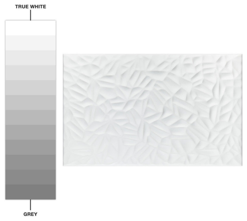 More Petal Matte White Ceramic Wall Tile