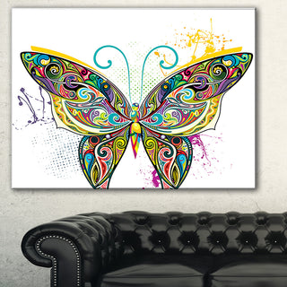 "Openwork Butterfly" Digital Art Canvas Print