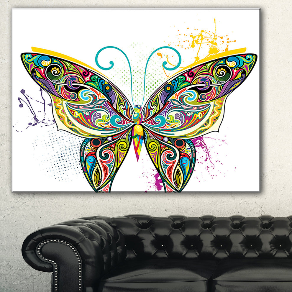 "Openwork Butterfly" Digital Art Canvas Print