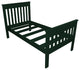 Harmony Bed, Dark Green, Twin