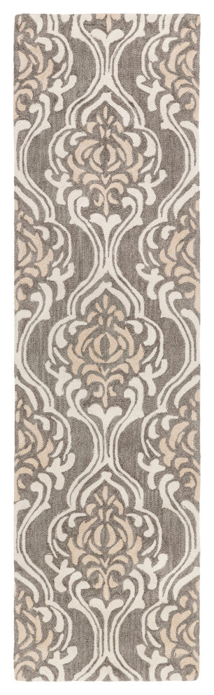 Surya Samual SAU-1106 4'x6' Rug, Dark Brown/Cream/Beige