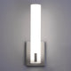 Bowen, Wall Sconce, Satin Nickel Finish, White Acrylic Shade
