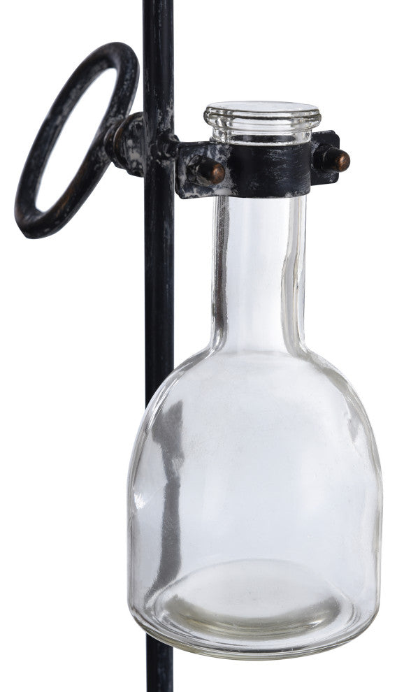 Matilda Flask Vase Key Potion Metal Table Accessory