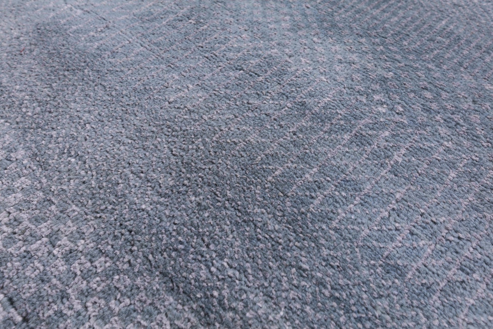 6' 1" X 8' 5" Hand-Knotted Savannah Grass Wool and Silk Rug Q11557
