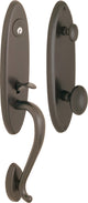 Rockwell Premium Solid Brass Entry Door 200 Series Handleset, Antique Black
