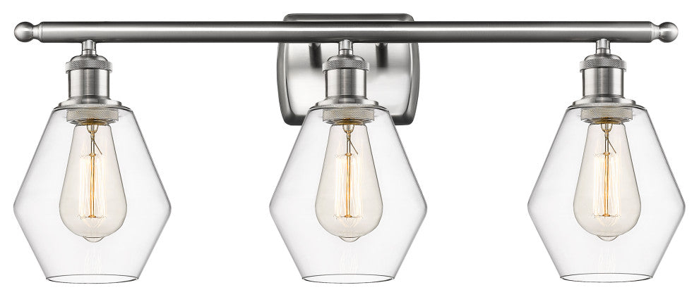 Innovations 516-3W-SN-G652-6 3-Light Bath Vanity Light, Brushed Satin Nickel