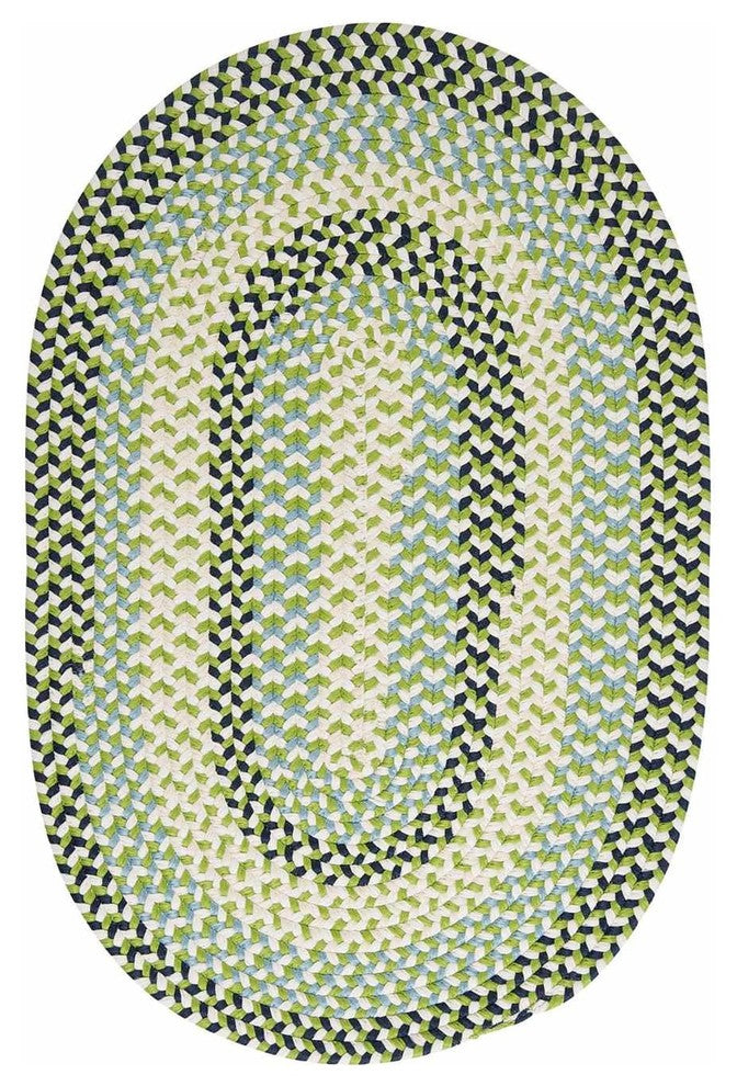 Colonial Mills Carousel OU59 Neon Navy Indoor/Outdoor Area Rug, Oval 2'x4'