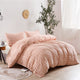 Kolkata Washed Cotton Duvet Set, Soft Pink, 102" X 90