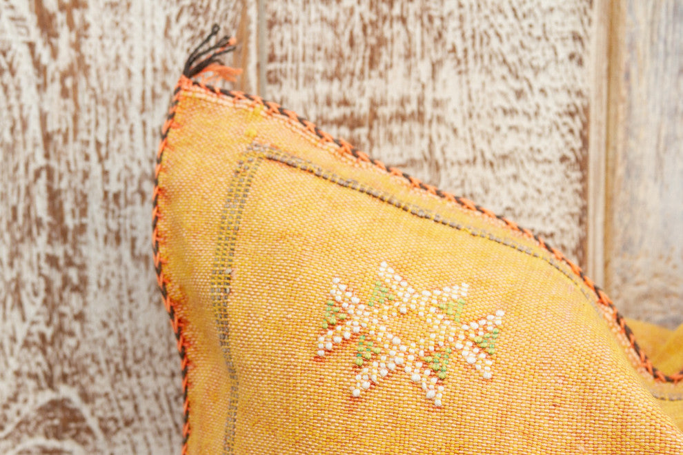 Amala Moroccan Silk Rug Pillow
