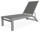 Kendall Sling Stackable Outdoor Chaise Lounge, Destiny Steel/Graphite