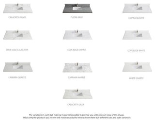 Parker 48 Single Sink Bath Vanity in White 2" Empira Quartz