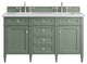 Brittany 60" Double Vanity, Smokey Celadon