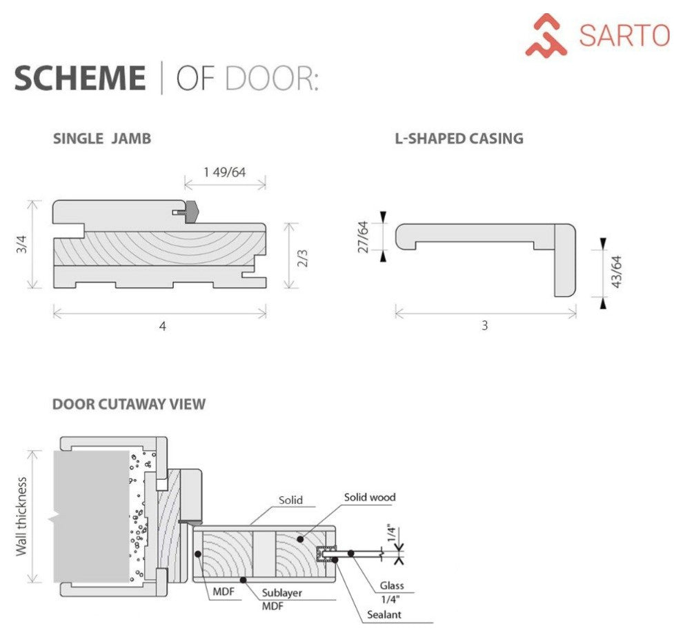 Solid French Door 42 x 84 | Planum 2010 Chocolate Ash with| Bathroom
