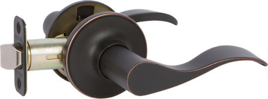 Delaney Hardware Callan Bennett Passage Lever Set, Edged Oil Rubbed Bronze