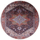 Ahgly Company Indoor Round Mid-Century Modern Area Rugs, 3' Round