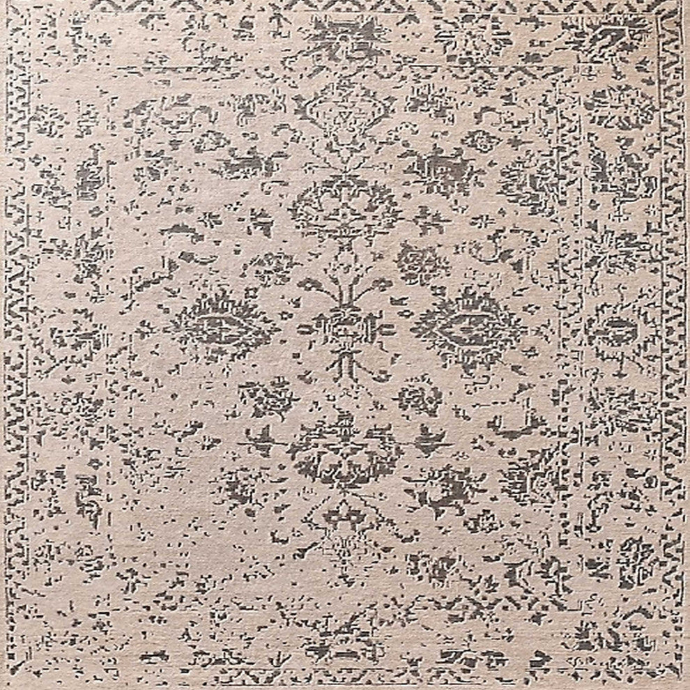 Ahgly Company Indoor Square Mid-Century Modern Area Rugs, 4' Square