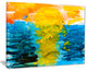 "Sea Texture in Yellow Blue" Canvas Print