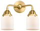 Small Bell Bath Vanity Light, Satin Gold, Matte White, Matte White