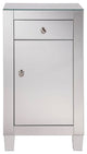 ElegantMF6-1035 1 Drawer 1 Door Cabinet 18"x12"x32", Clear Mirror