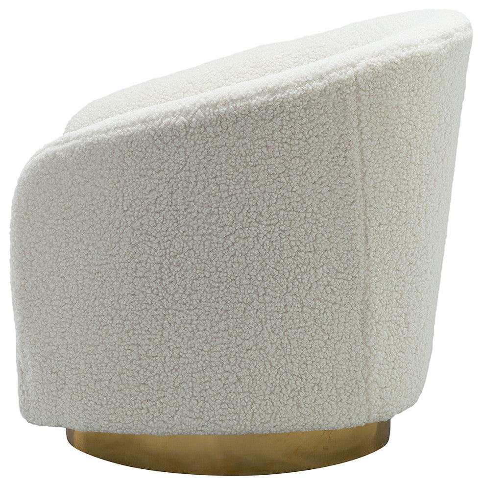 Swivel Barrel Chair, Set of 2, Ivory