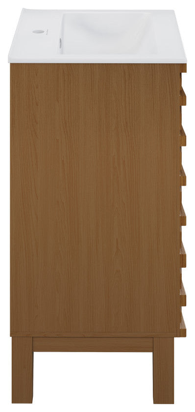 Cascade 18" Bathroom Vanity, Walnut
