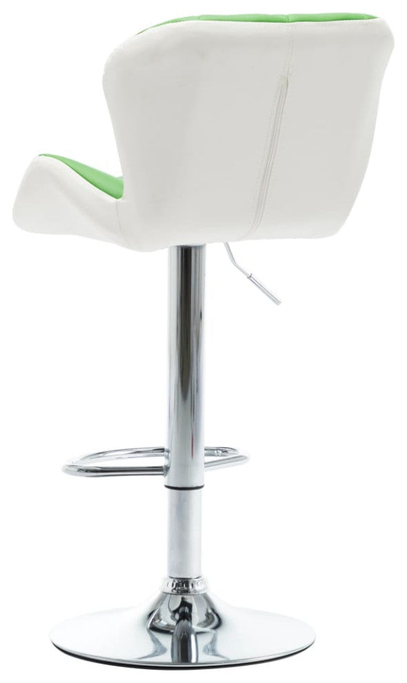 vidaXL Bar Stool Green Faux Leather