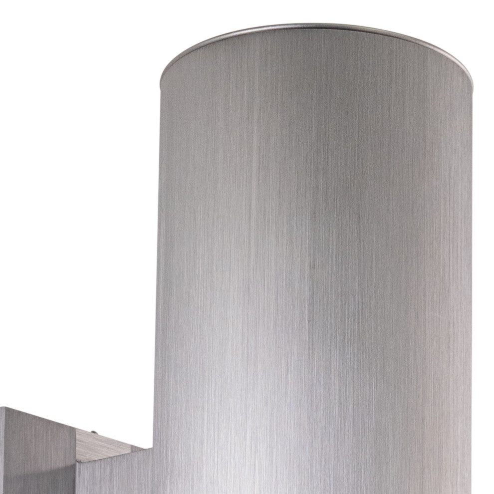 Chiasso 5" Outdoor Wall Light Satin Aluminum
