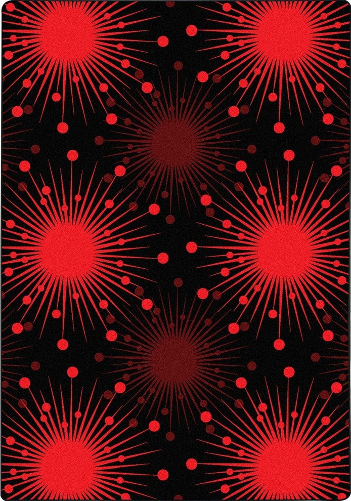 Kaleidoscope Rug, Cosmopolitan, Red, 7'8"x10'9"