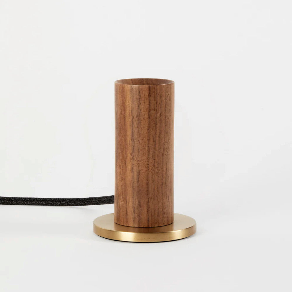 Walnut Knuckle Table Lamp With Noma