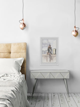"Chillin' at Paris II" Framed Painting Print, 20"x30"