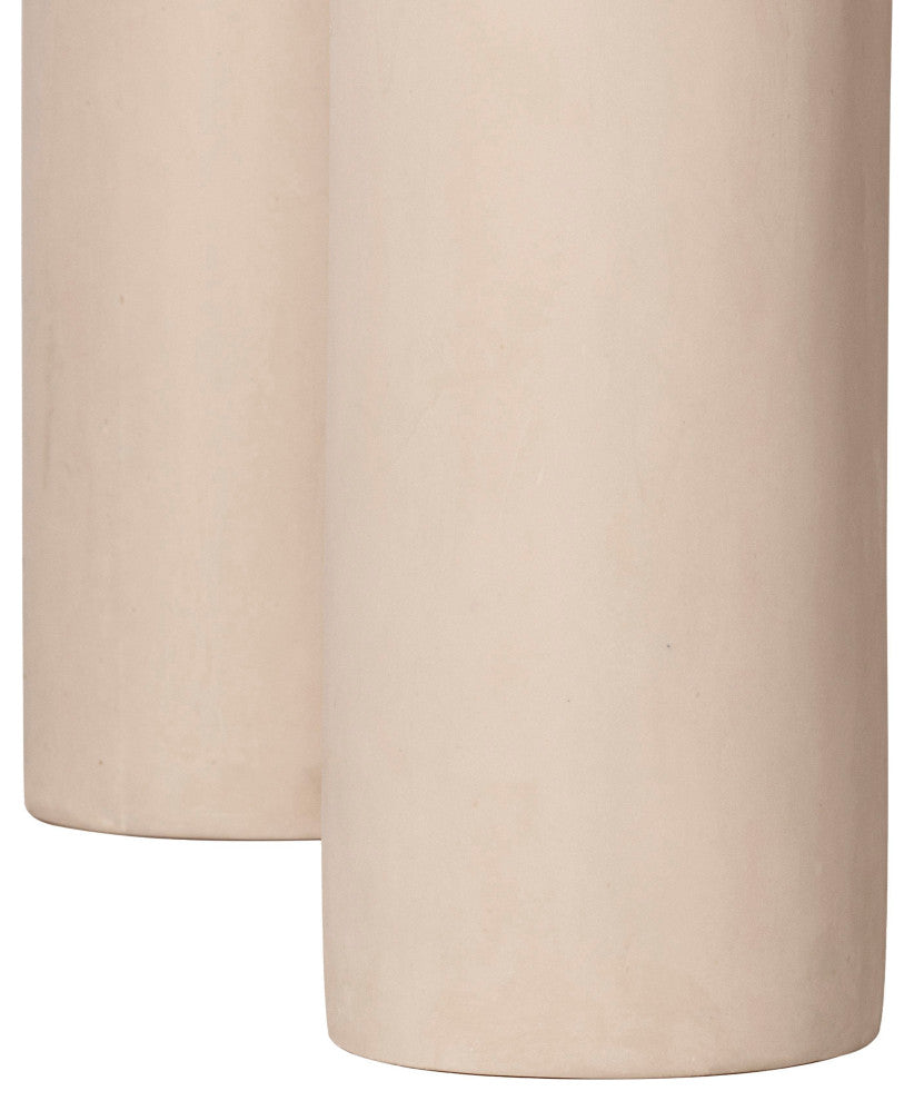 Barbara Cream Textured Indoor / Outdoor 47" Round Dining Table