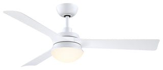 Barlow 52" Indoor/Outdoor Fan With LED Light Kit White/White Blades