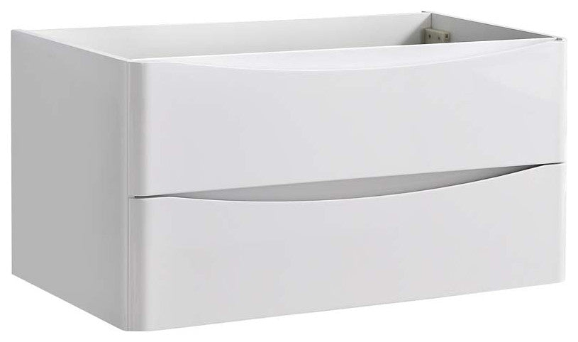 Fresca Tuscany 36" Gloss White Wall Hung Cabinet