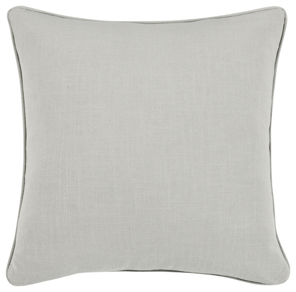 Camille Linen Sham, Gray, Euro Size