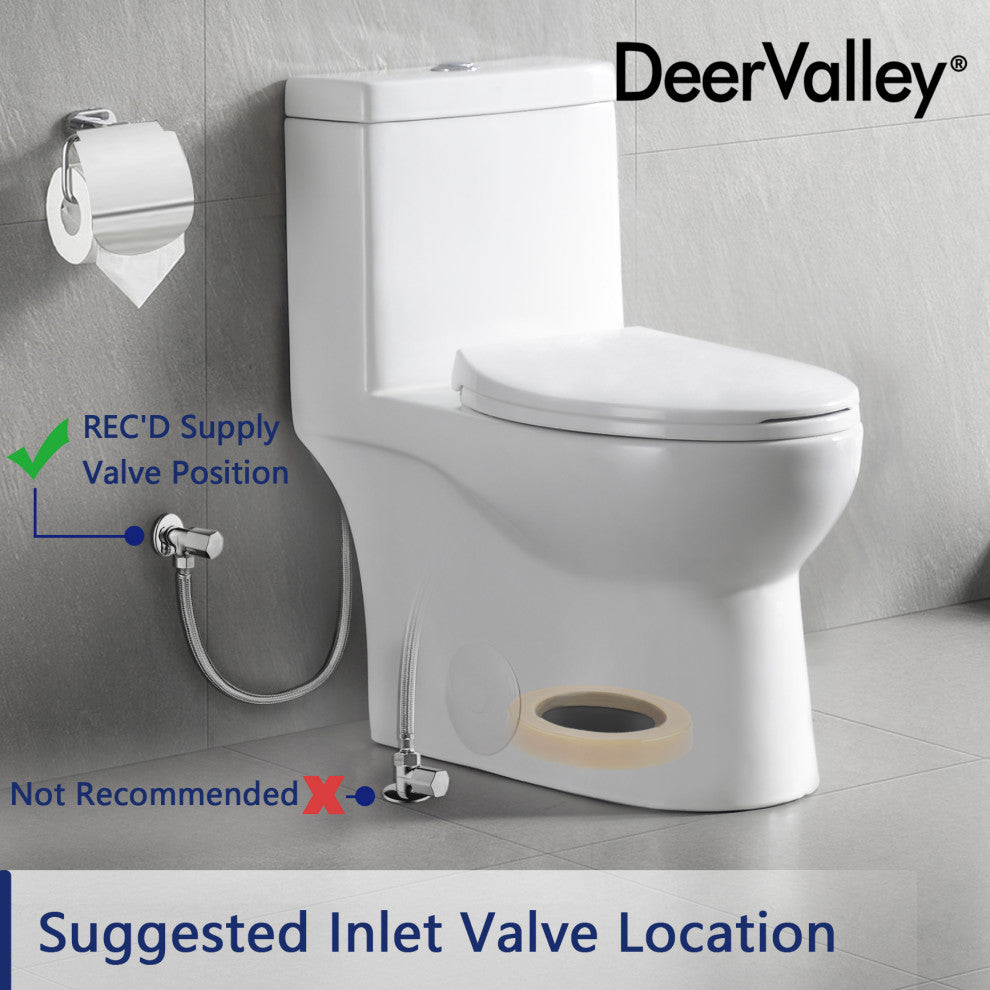 Ceramic Standard Comfortable Seat Height Elongated Dual Flush One Piece Toilet