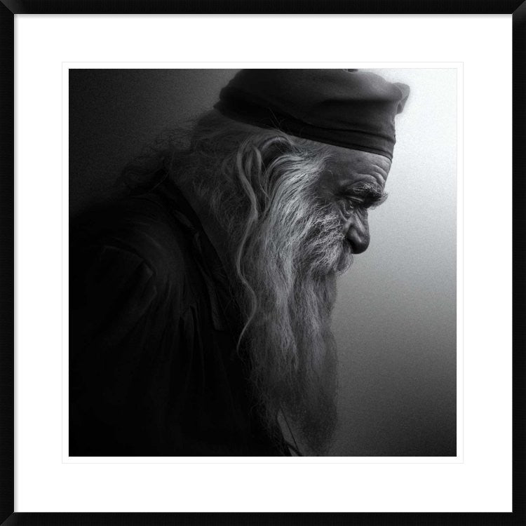"The Monk" Framed Digital Print by Robert Semnic, 30x30"
