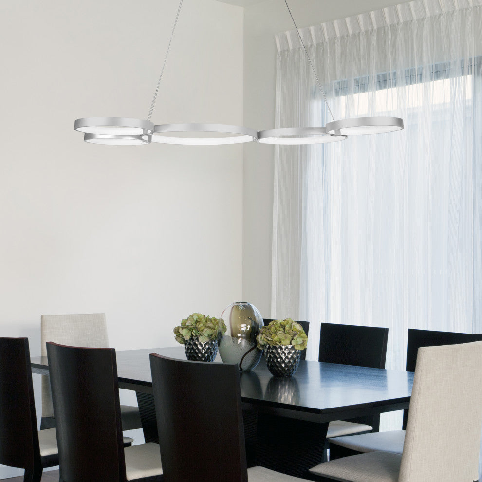 Capella LED Chandelier, Silver