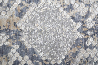 Corben R39GI Transitional/Global/Farmhouse Rug, Blue/Gray, 3'x5'